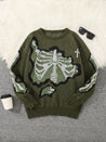 Weirdcore Skeleton Sweater