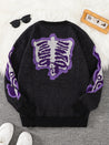 Weirdcore Skeleton Sweater