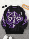 Weirdcore Skeleton Sweater