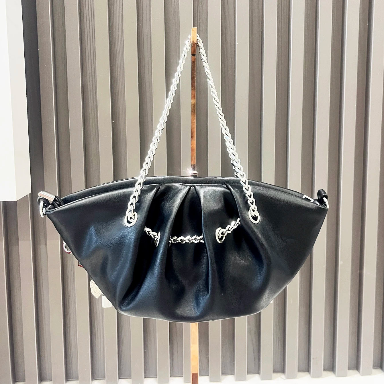 Weirdcore Zipper Charm Shoulder Bag