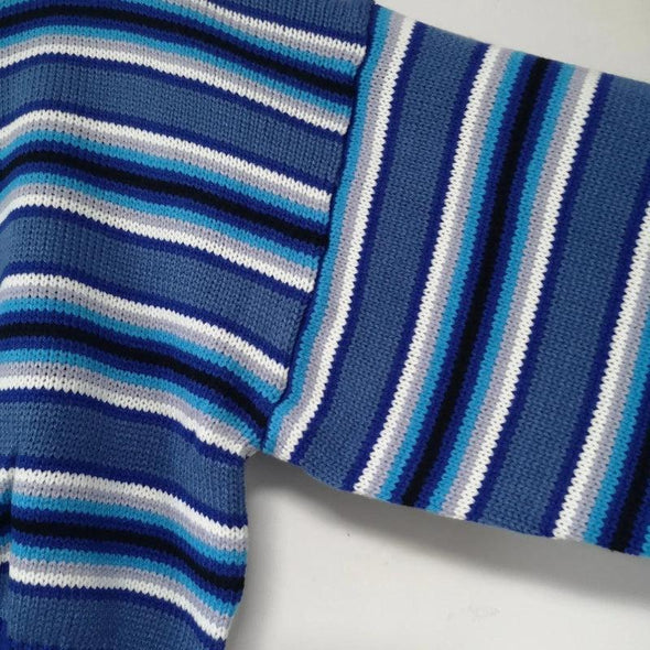 Long-Sleeved Striped Sweater