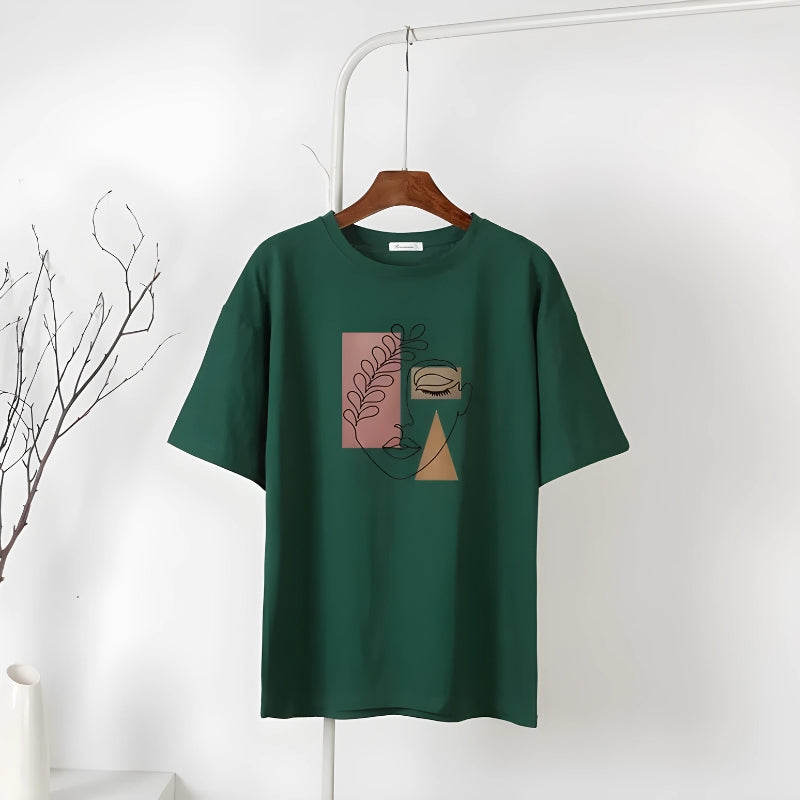 Woman Face Minimal Tee