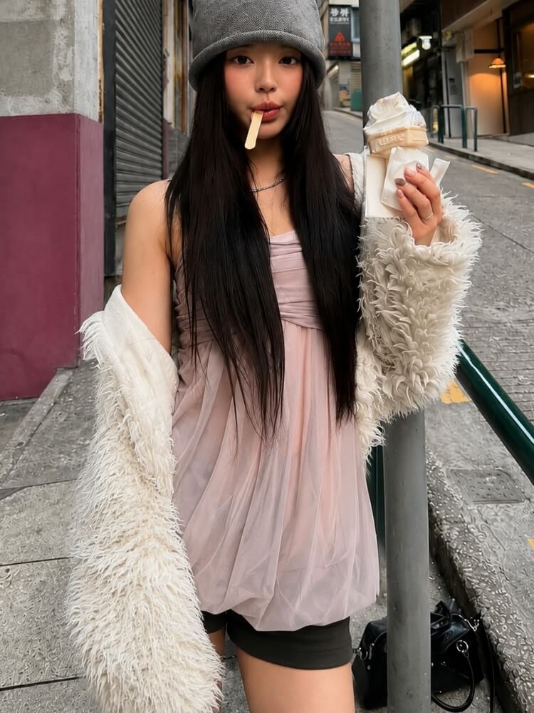 Y2K Babydoll Top