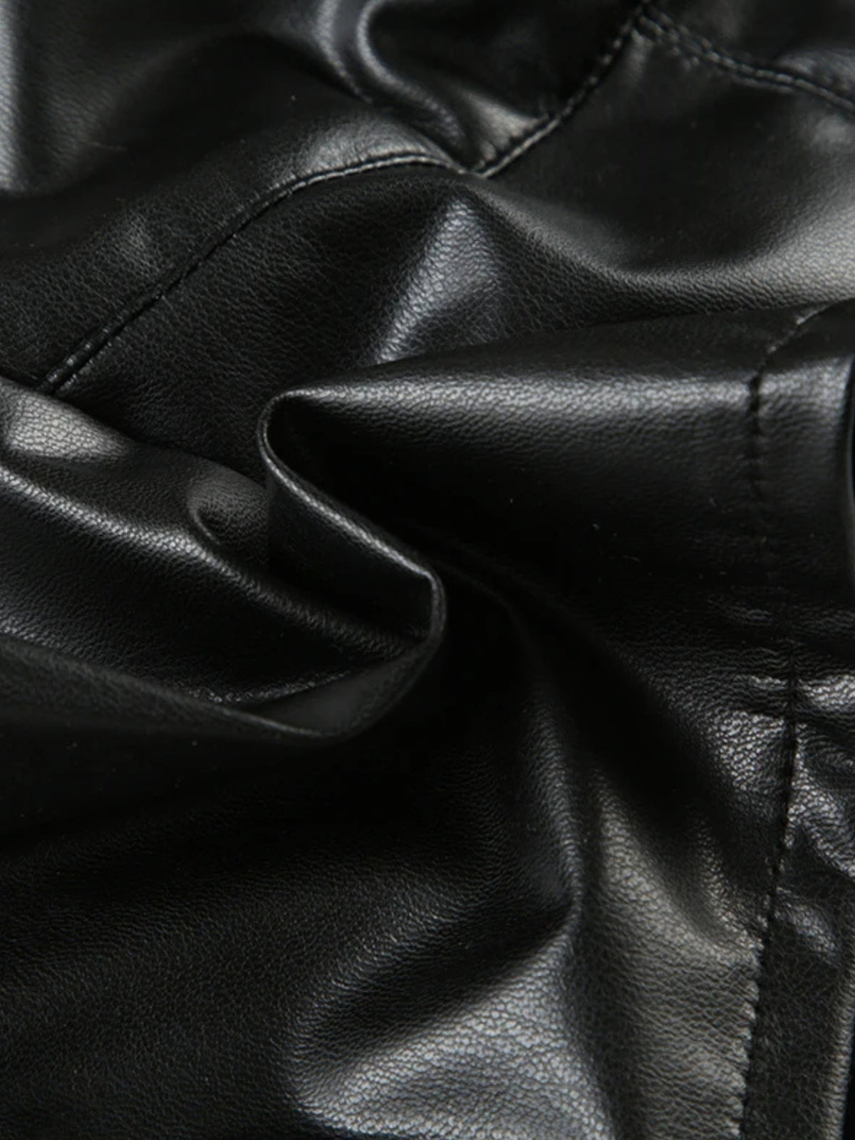 Y2K Baddie Faux Leather Crop Top