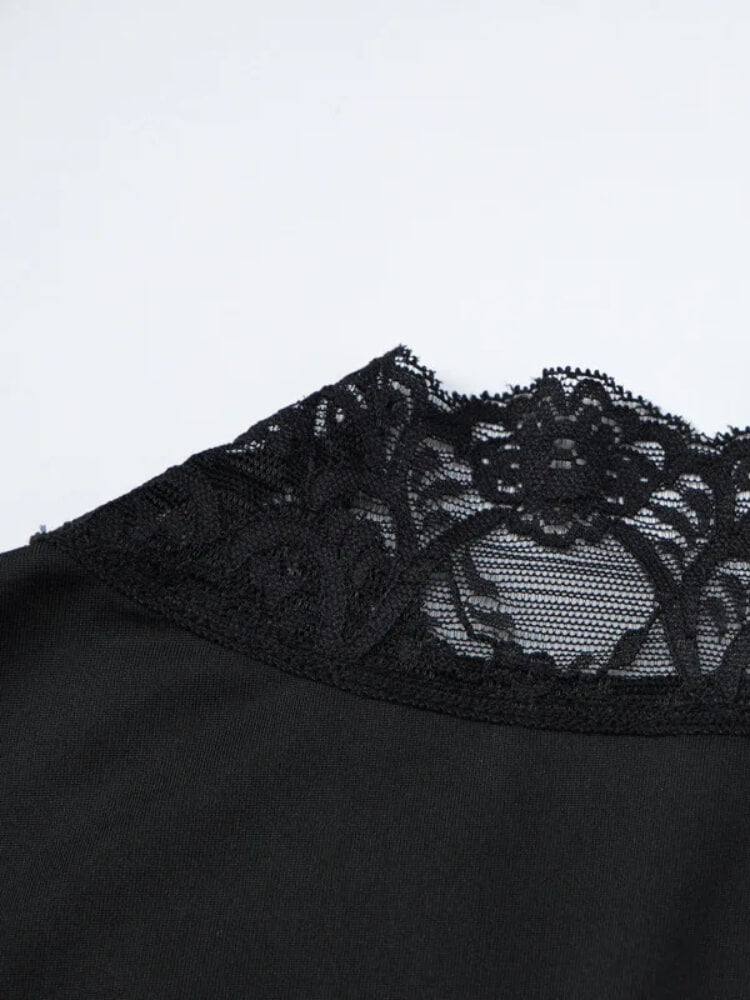 Y2K Baddie Lace Top
