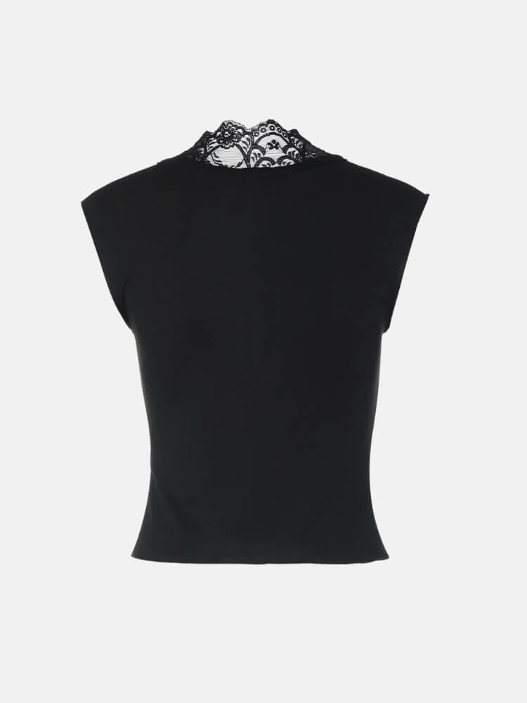 Y2K Baddie Lace Top