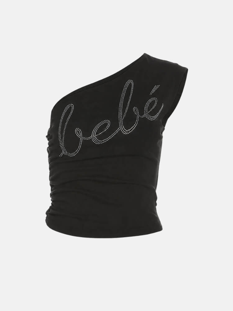 Y2K Baddie Rhinestone Top
