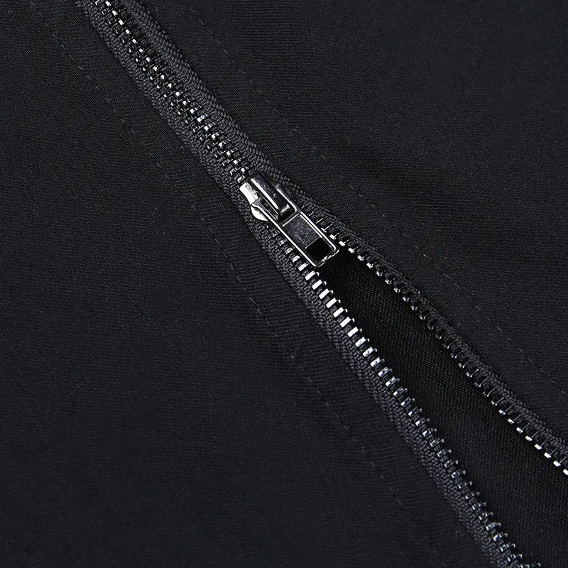 Y2K Baddie Zipper Mini Skirt