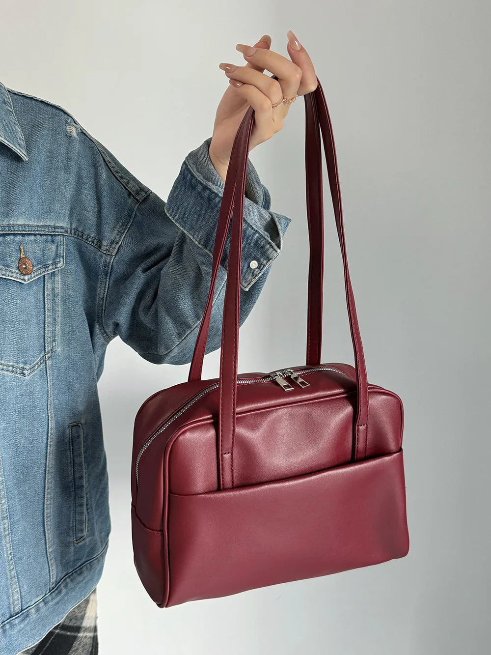 Y2K Baguette Shoulder Bag