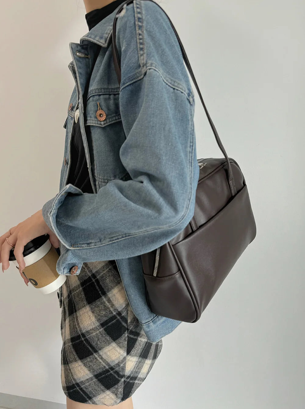 Y2K Baguette Shoulder Bag