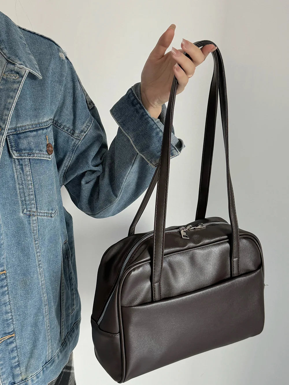Y2K Baguette Shoulder Bag