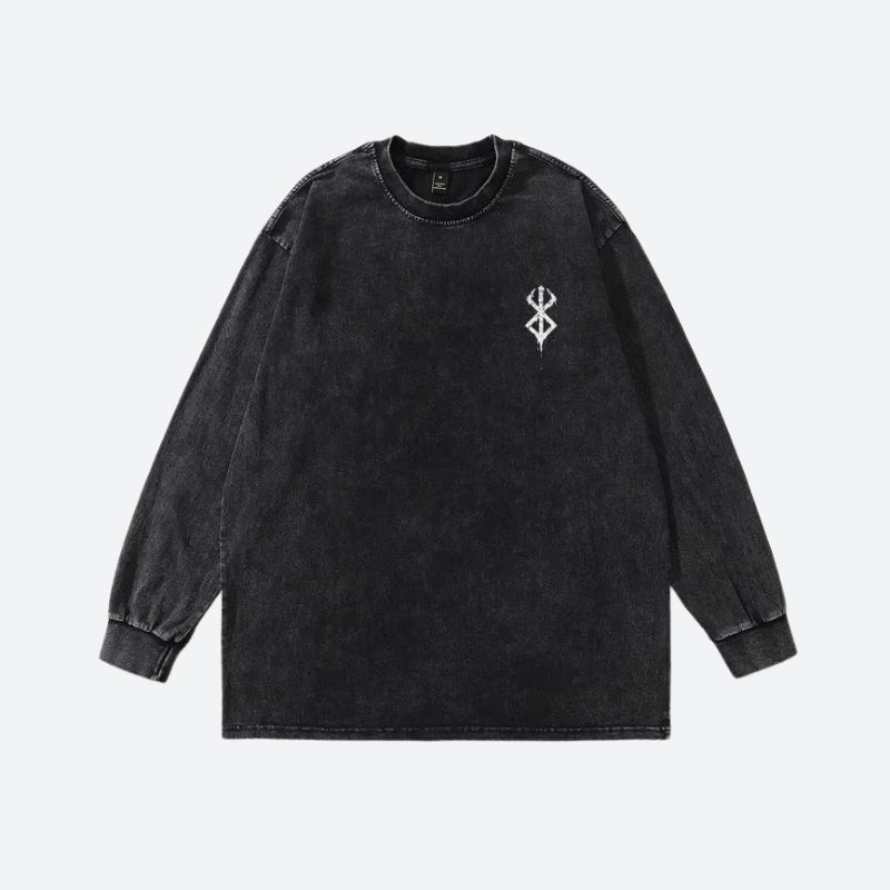 Y2K Berserk Printed Sweatshirt