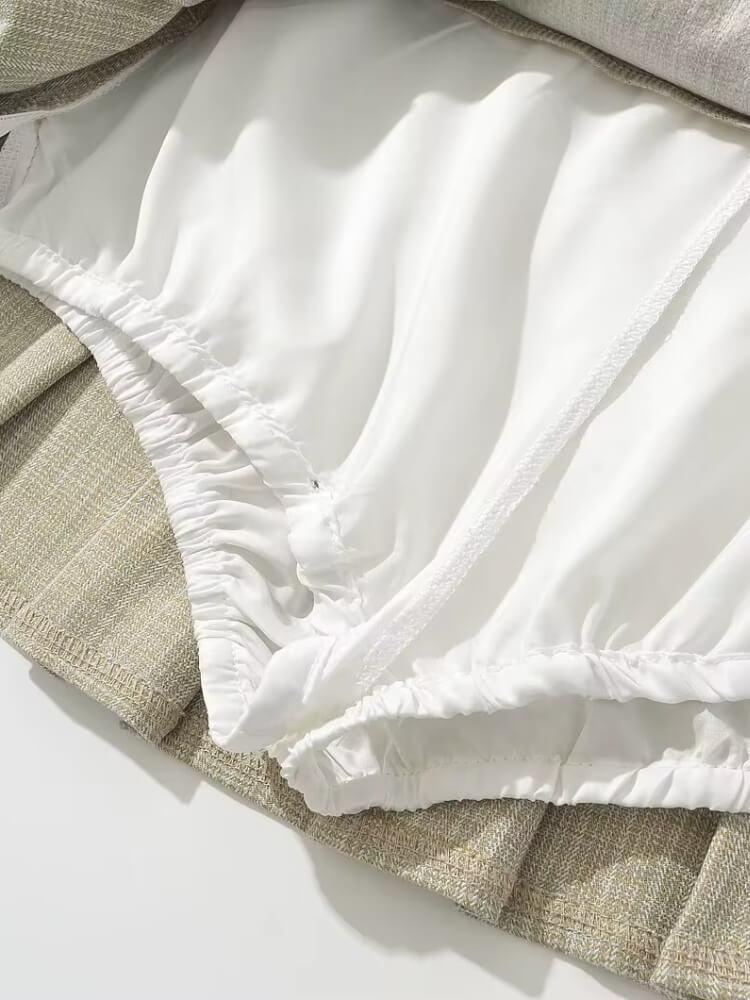 Y2K Button Mini Skirt