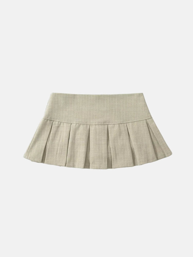 Y2K Button Mini Skirt