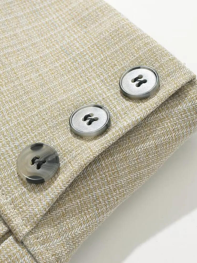 Y2K Button Mini Skirt