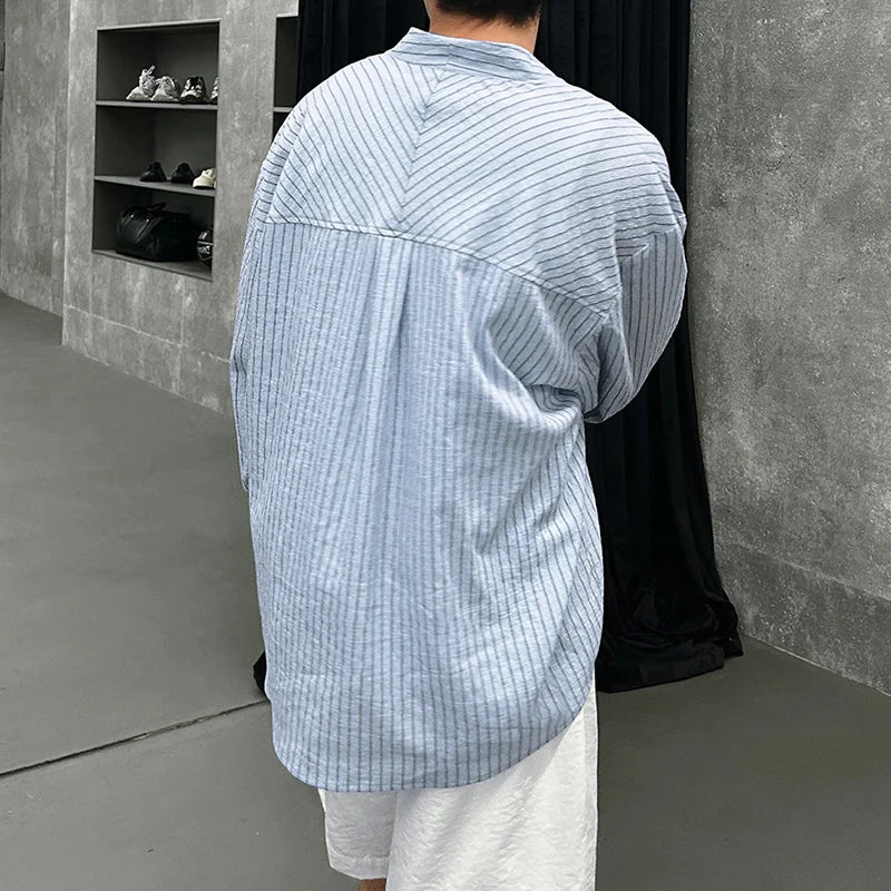 Y2K Button Up Striped Shirt