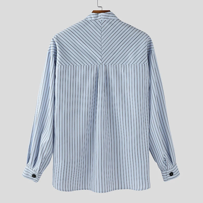 Y2K Button Up Striped Shirt