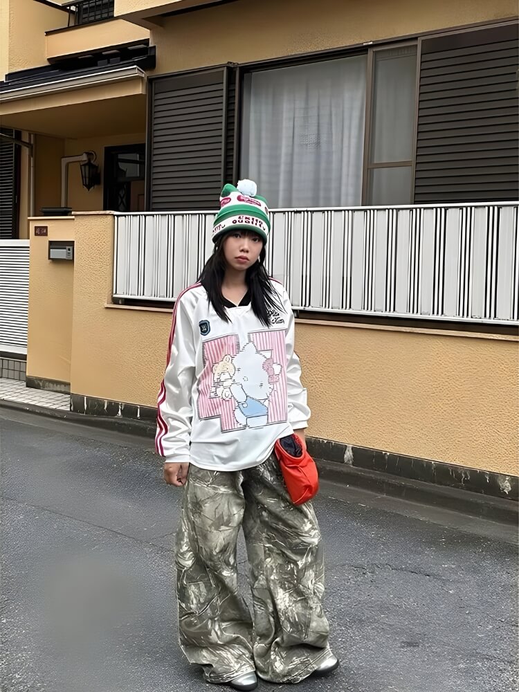Y2K Camo Baggy Pants - Litlookz Studio