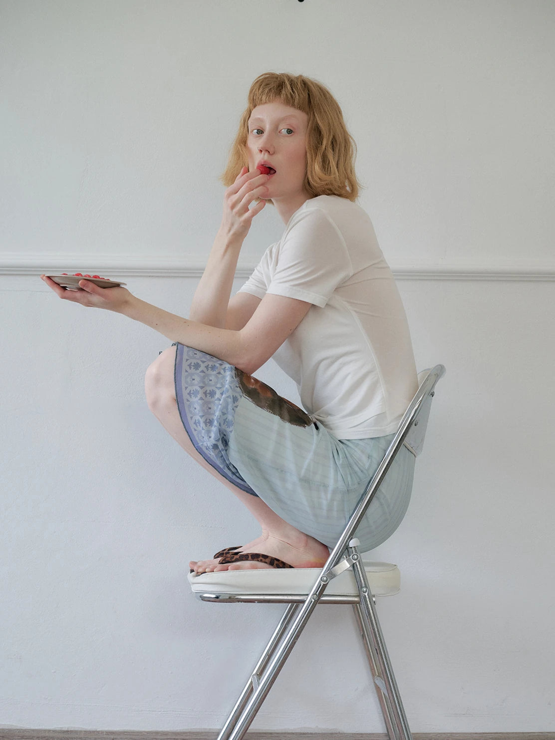 Y2K Cat Print Midi Skirt