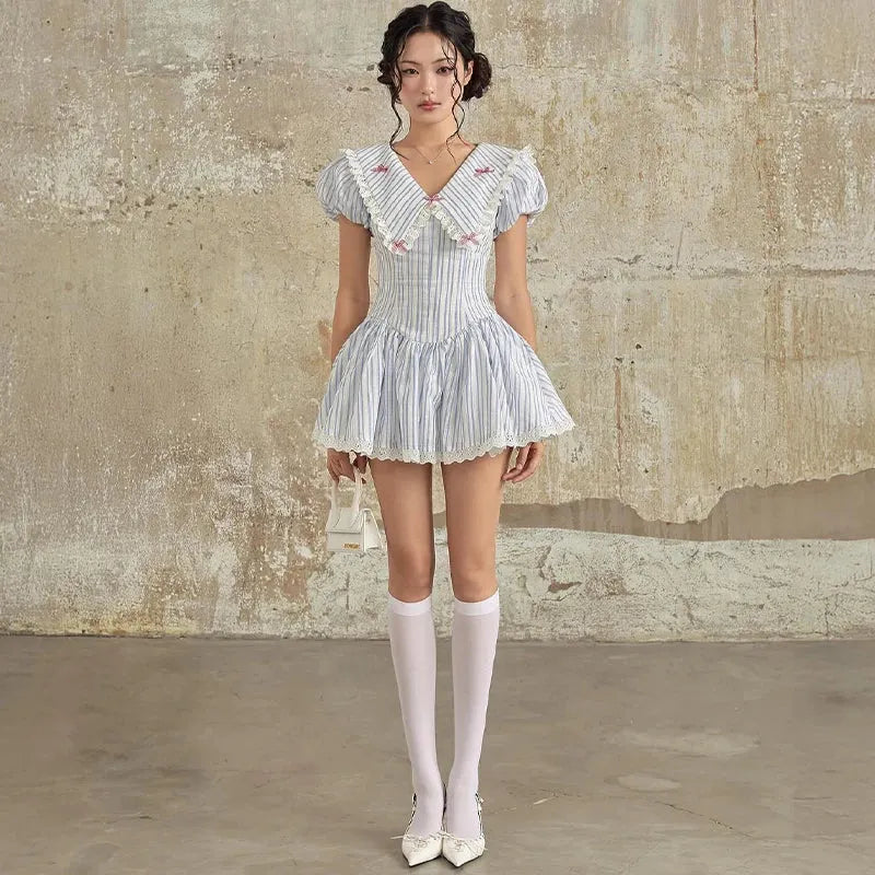 cheli mini dress Y2K Chelsea Collar Mini Dress
