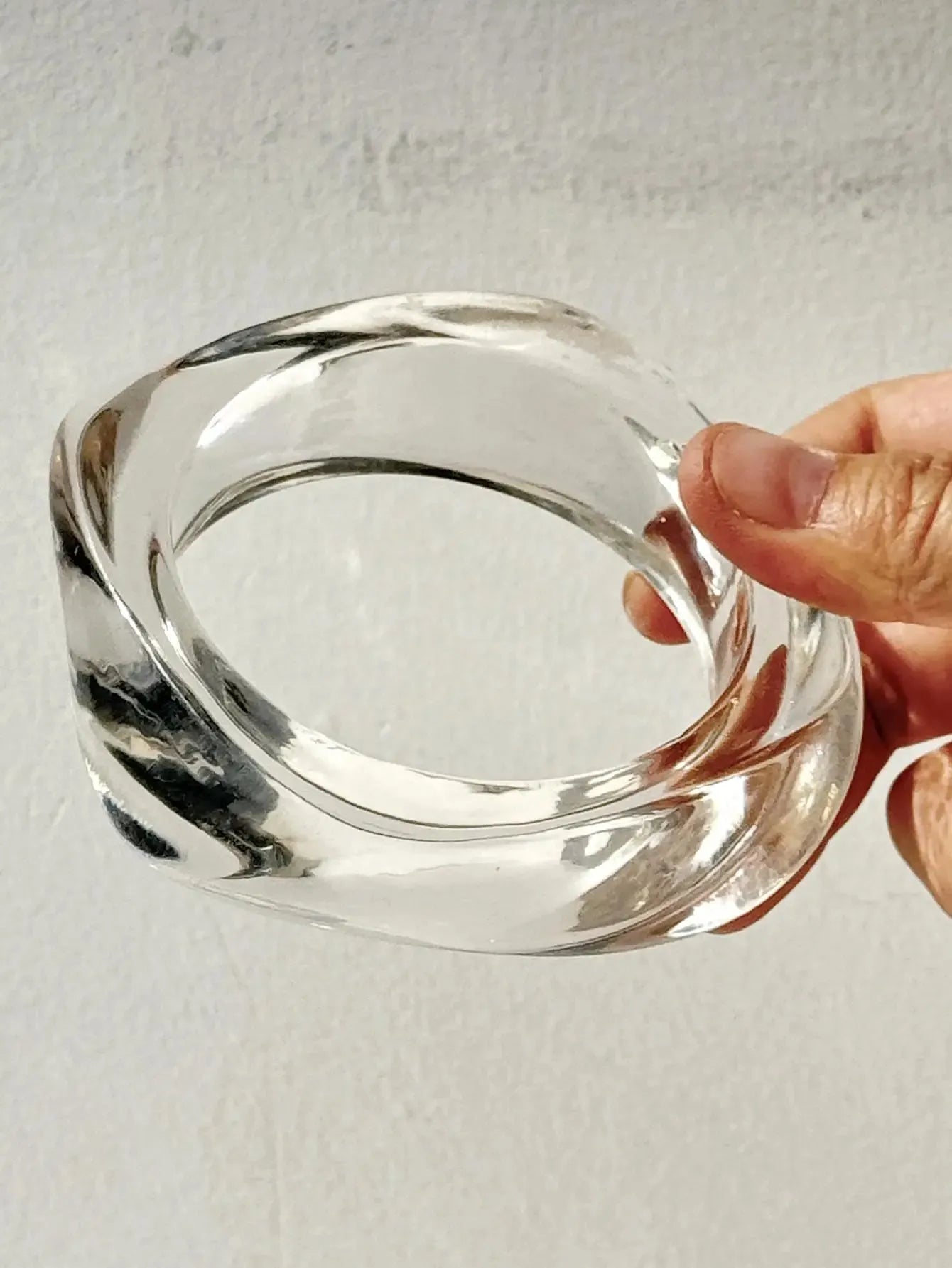 Y2K Clear Resin Bracelet