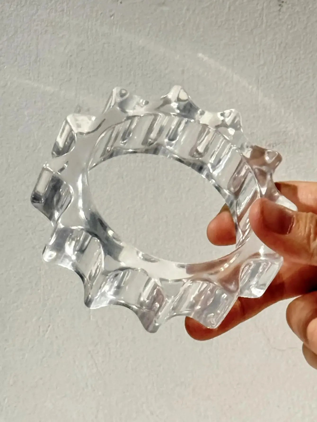 Y2K Clear Resin Bracelet - Litlookz Studio display picture 1