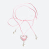 Y2K Coquette Barbed Heart Bow Tie Necklace