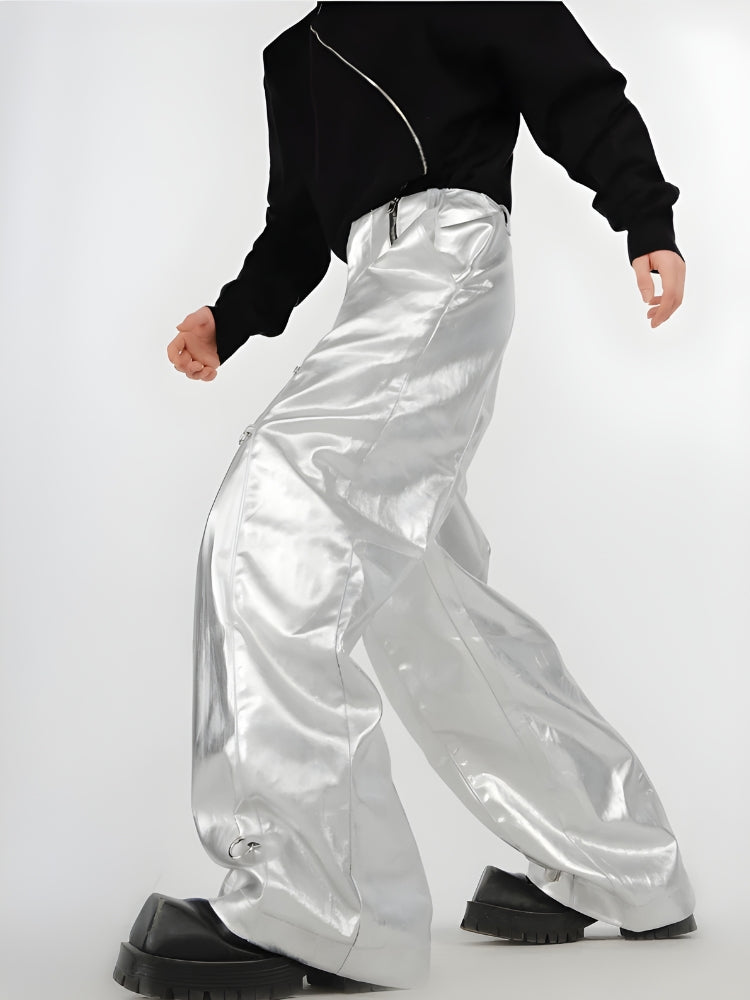 Y2K Cyber Parachute Pants - Litlookz Studio