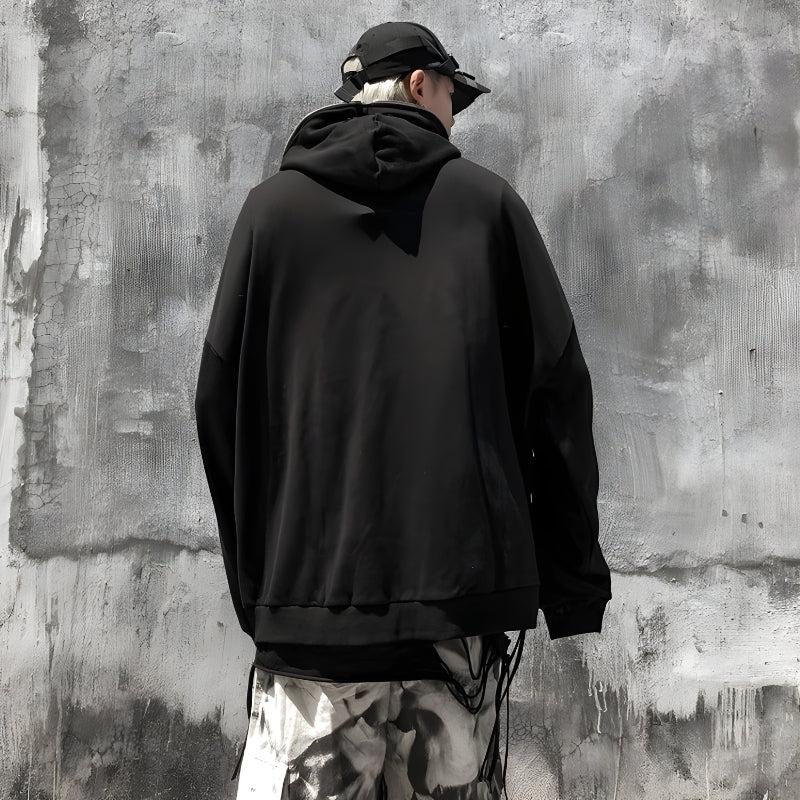 Y2K Cyber Zip-Up Hoodie