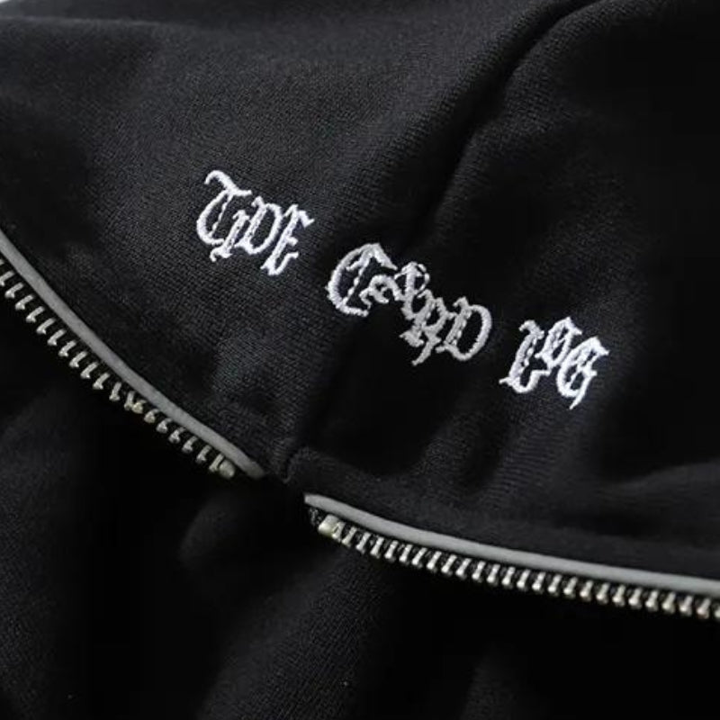 Y2K Cyber Zip-Up Hoodie - Litlookz Studio