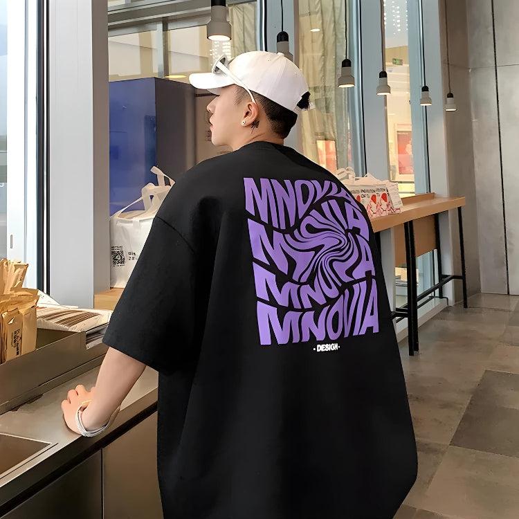 Y2K Distorted Text Graphic Tee - Litlookz Studio