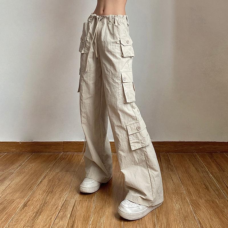 Y2K Drawstring Cargo Pants - Litlookz Studio