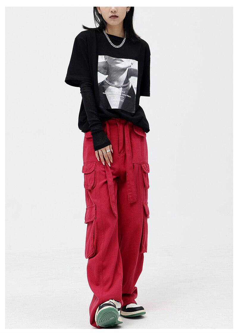 Y2K Drawstring Cargo Pants - Litlookz Studio