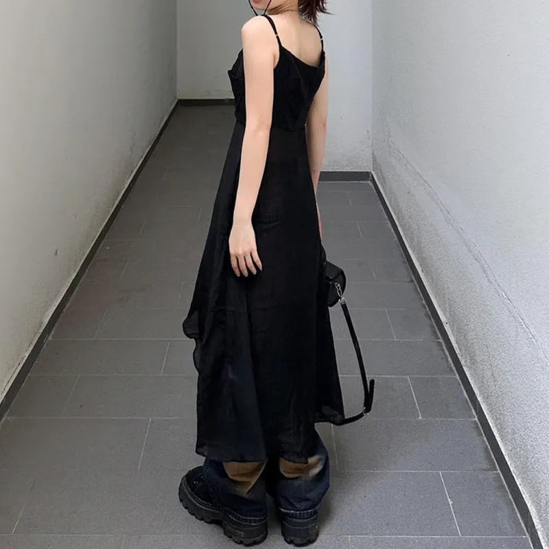 Y2K Dress-Like Strap Top