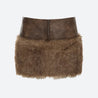 Y2K Faux Fur Mini Skirt
