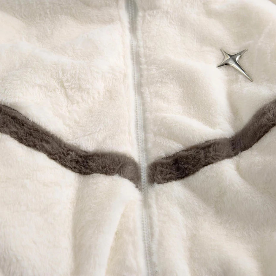 Y2K Fleece Zip-Up Jacket