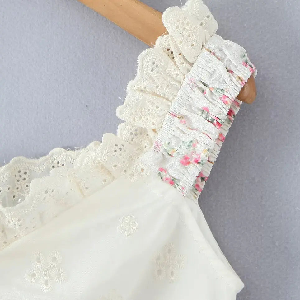 Y2K Floral Lace Trim Cami Top - Litlookz Studio