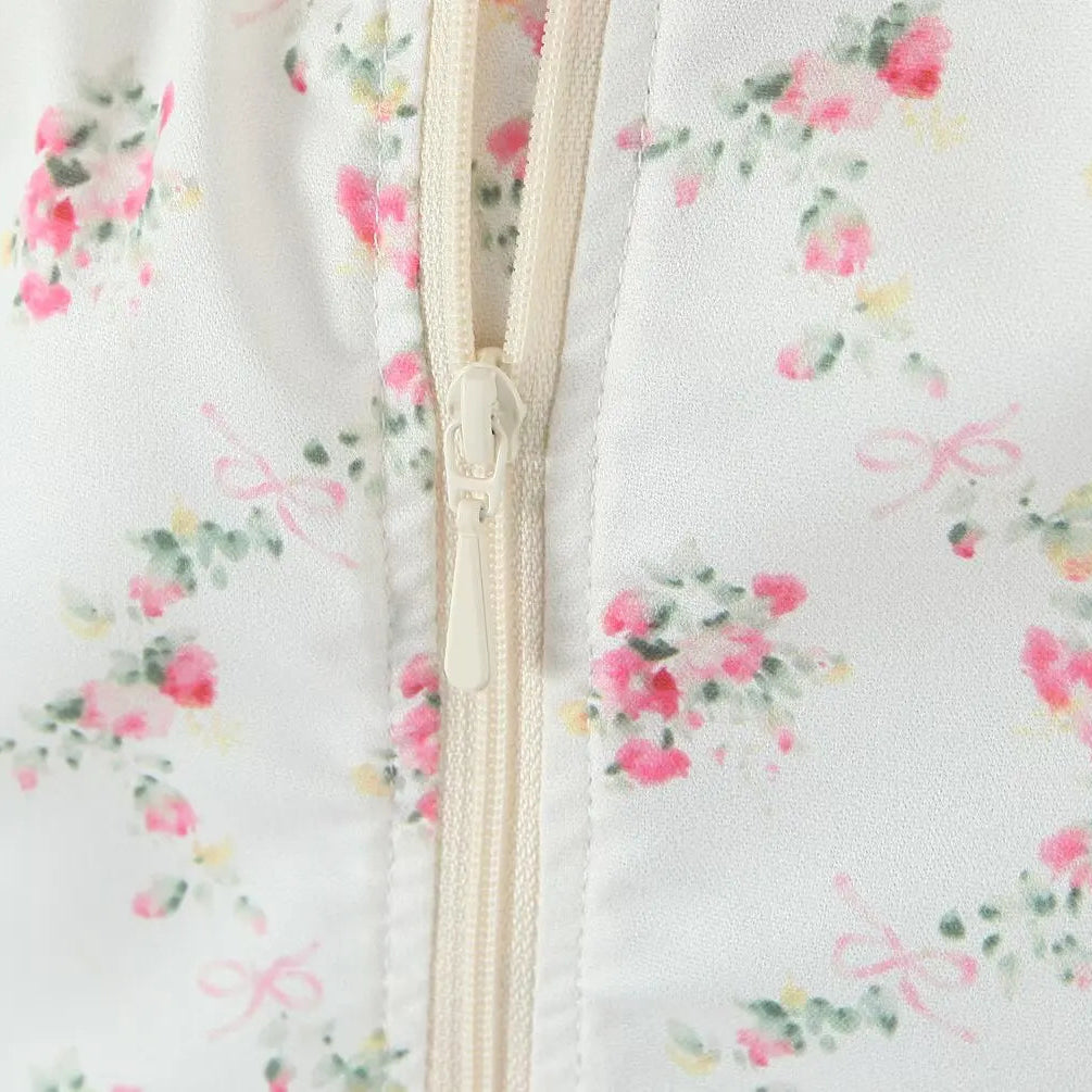 Y2K Floral Lace Trim Cami Top