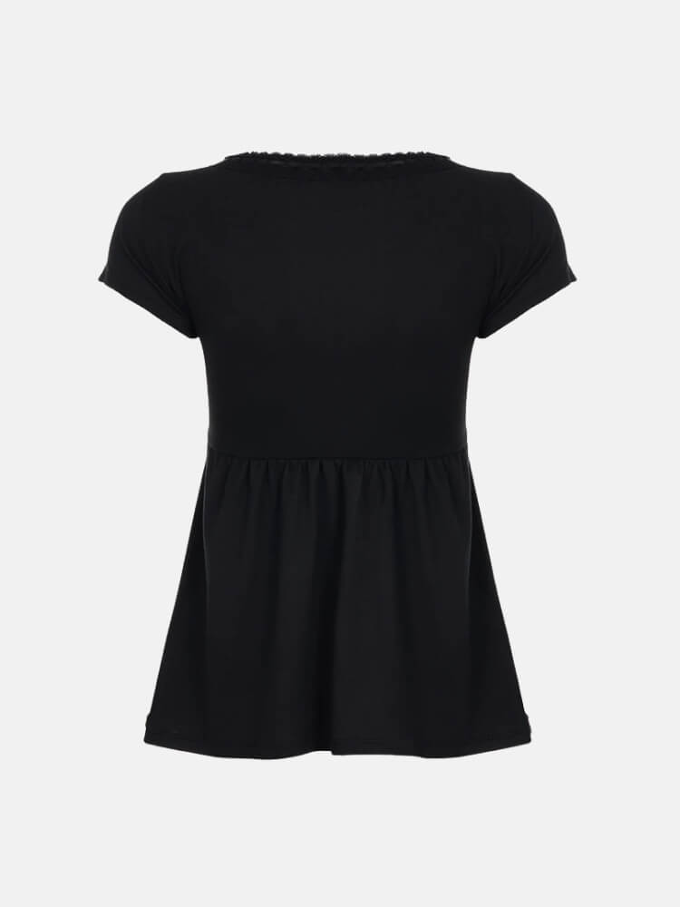 Y2K Goth Babydoll Top