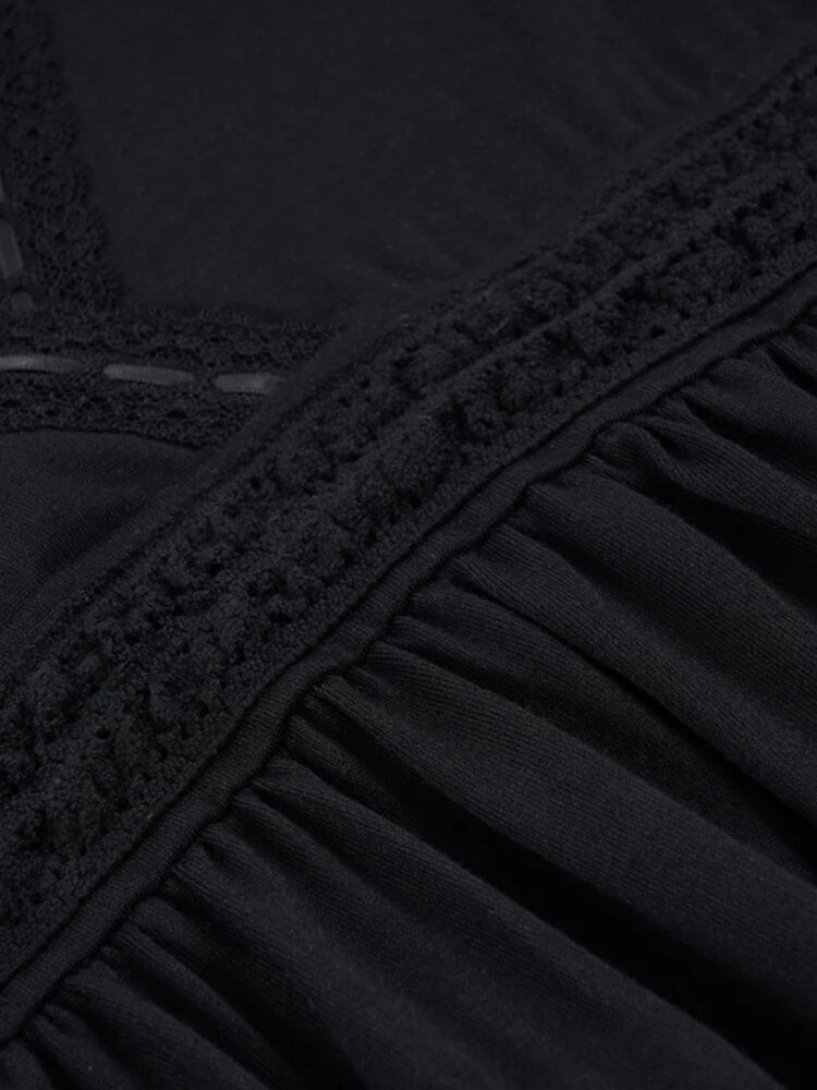 Y2K Goth Babydoll Top