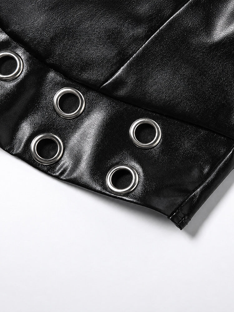 Y2K Goth Grommet Top