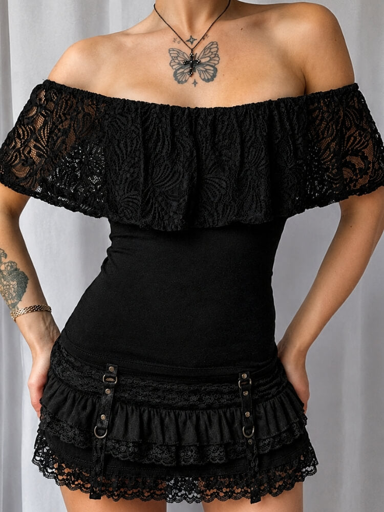 Y2K Goth Raven Top