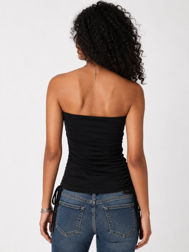 Y2K Goth Tube Top - Litlookz Studio