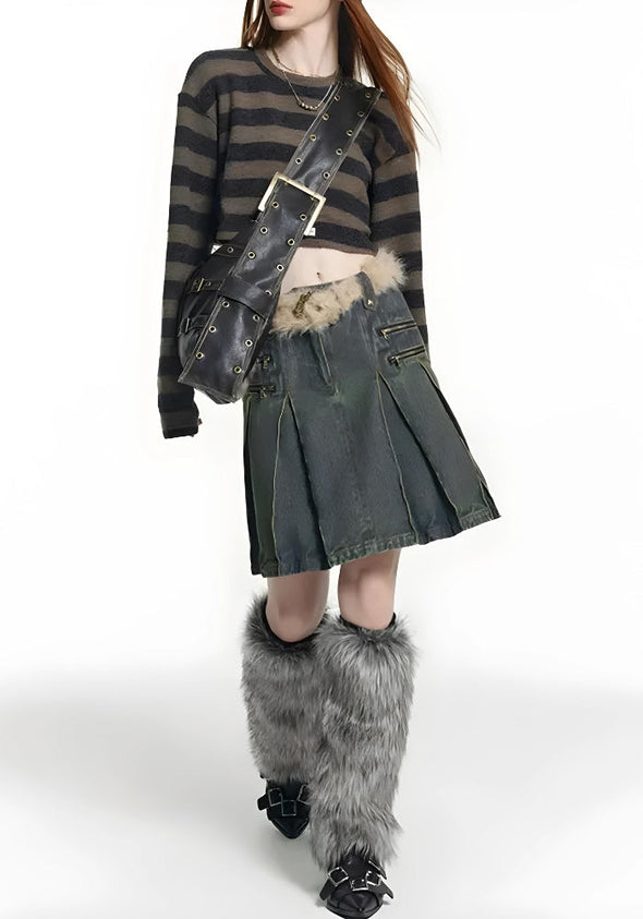 Y2k Grunge Heart Shaped Belt Bag