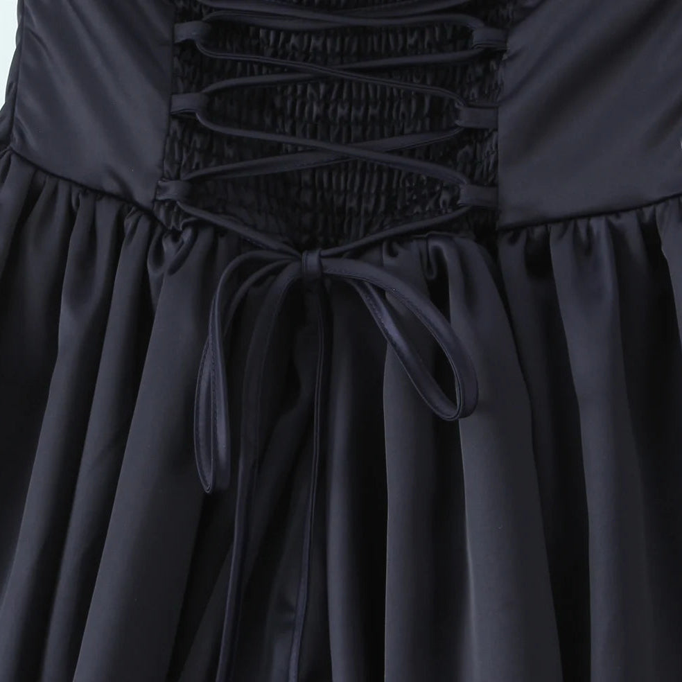 Y2K Halter Bubble Mini Dress