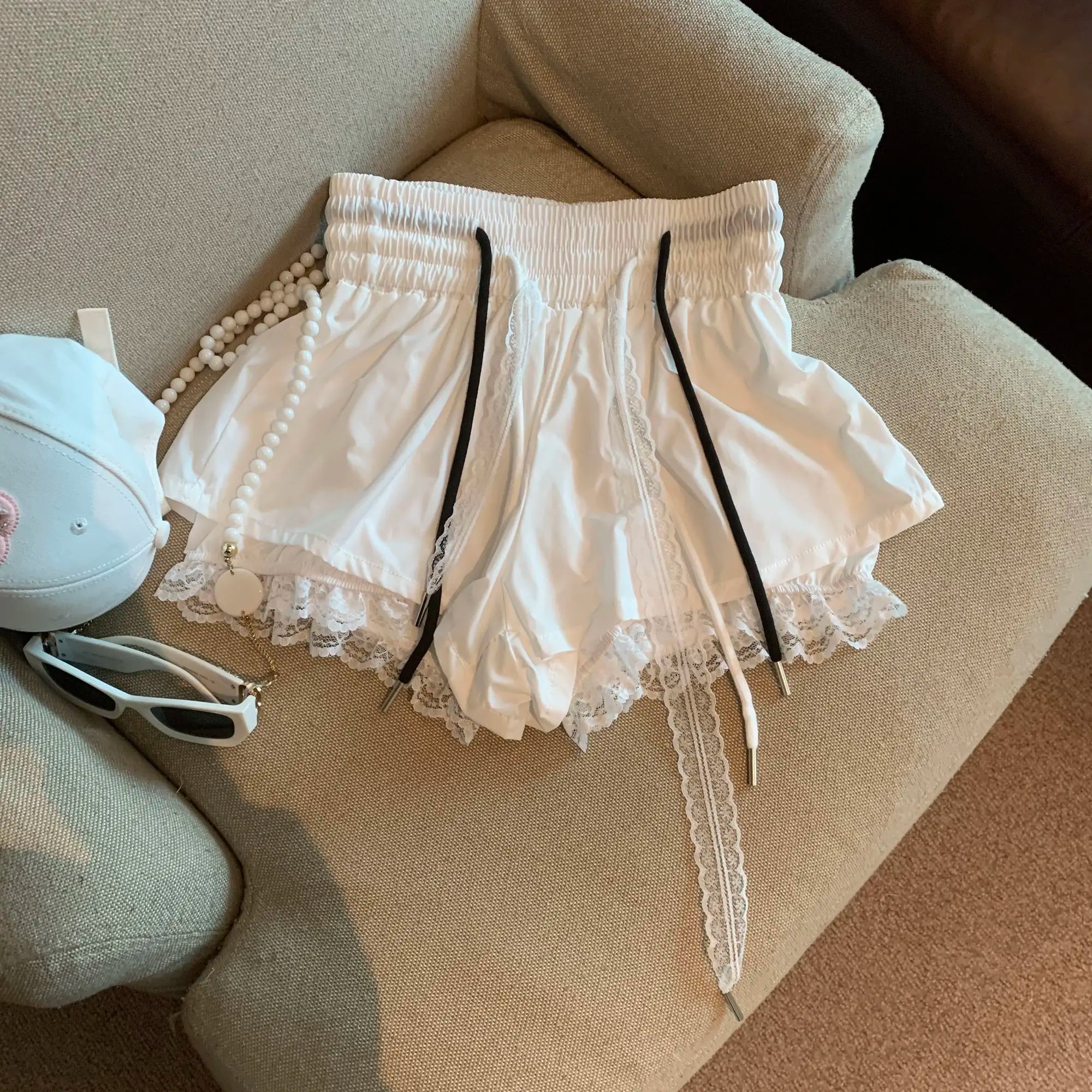Y2Kレースショーツを購入 - Litlookz Studio