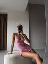 Y2K Leopard Print Mini Dress