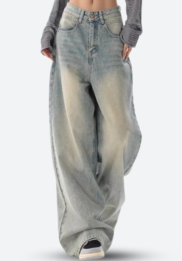 Y2K Low Rise Baggy Denim Jeans - Litlookz Studio