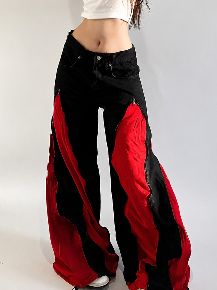 Y2K Main Dancer Parachute Pants