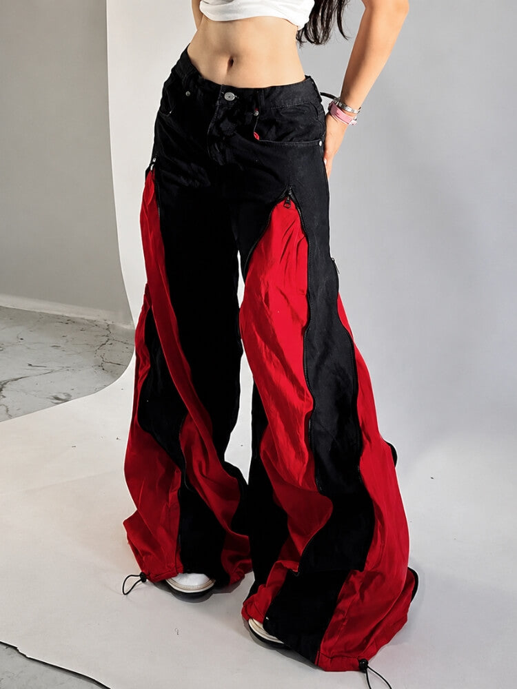 Y2K Main Dancer Parachute Pants